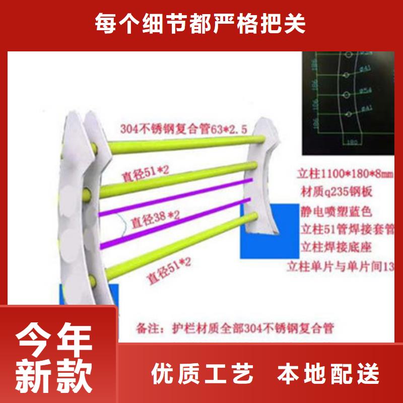 不锈钢复合管桥梁防撞护栏用的放心