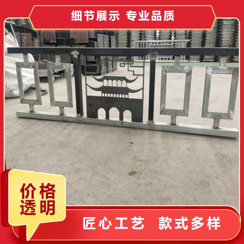 安装！椭圆管喷塑河道栏杆