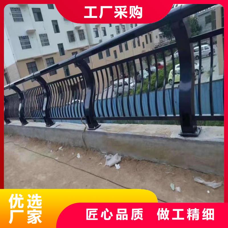 氟碳漆喷塑钢板栏杆立柱来图定制