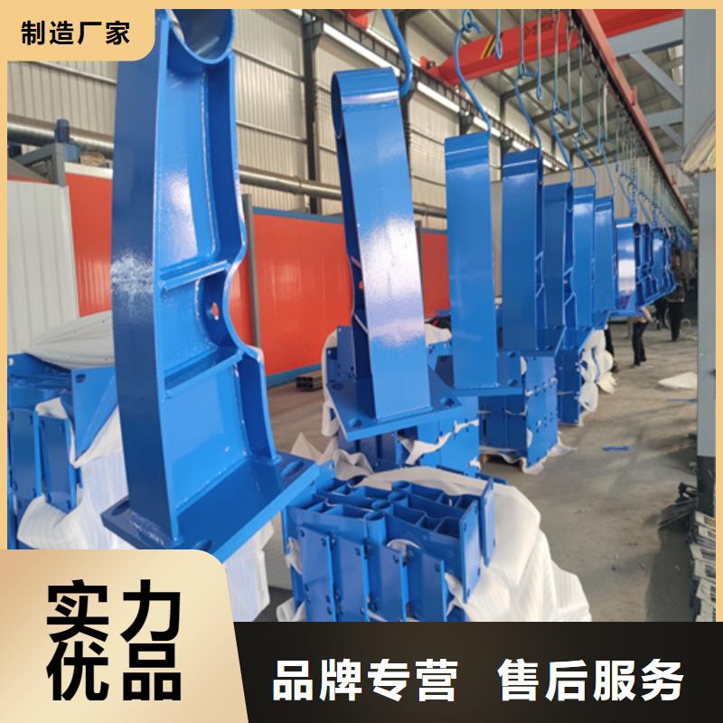 桥梁护栏立柱外覆不锈钢复合管匠心工艺