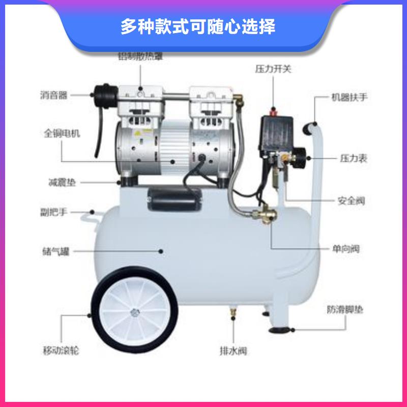 活塞式静音无油空压机空压机配件自有生产工厂