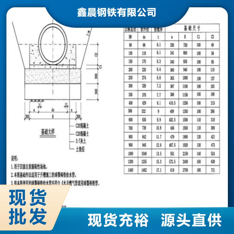 铸铁井盖球墨铸铁管品牌大厂家