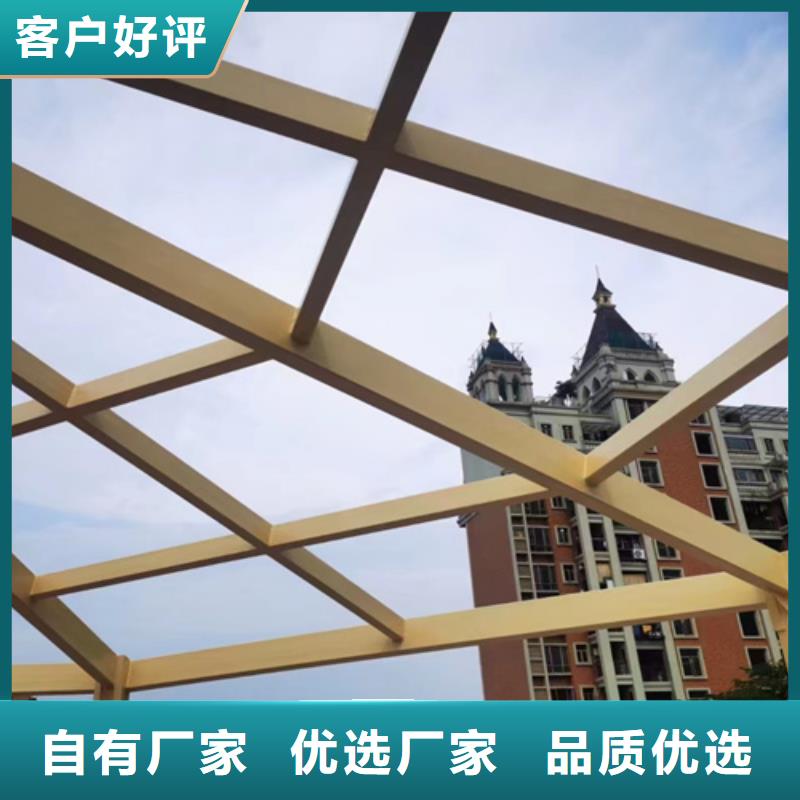 仿古木纹漆厂家施工#方钢圆管#长廊护栏#园林建筑