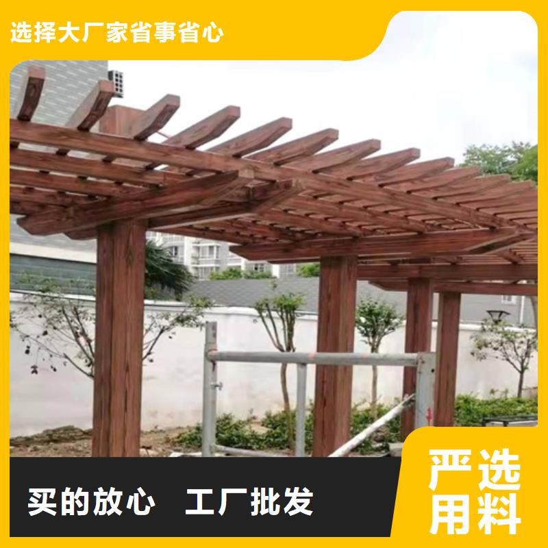 廊架护栏木纹漆，钢结构仿木纹漆，仿古木纹漆全包施工价格