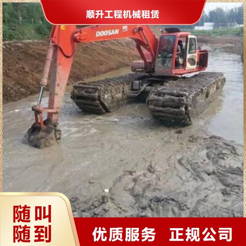 【水上挖掘机租赁】出租水陆挖机案例丰富