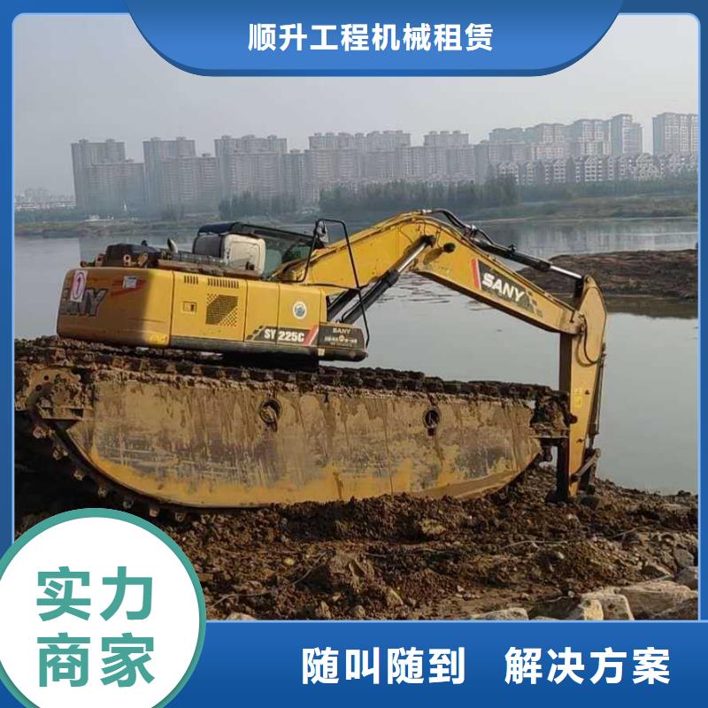 水上挖掘机租赁出租水陆挖机团队
