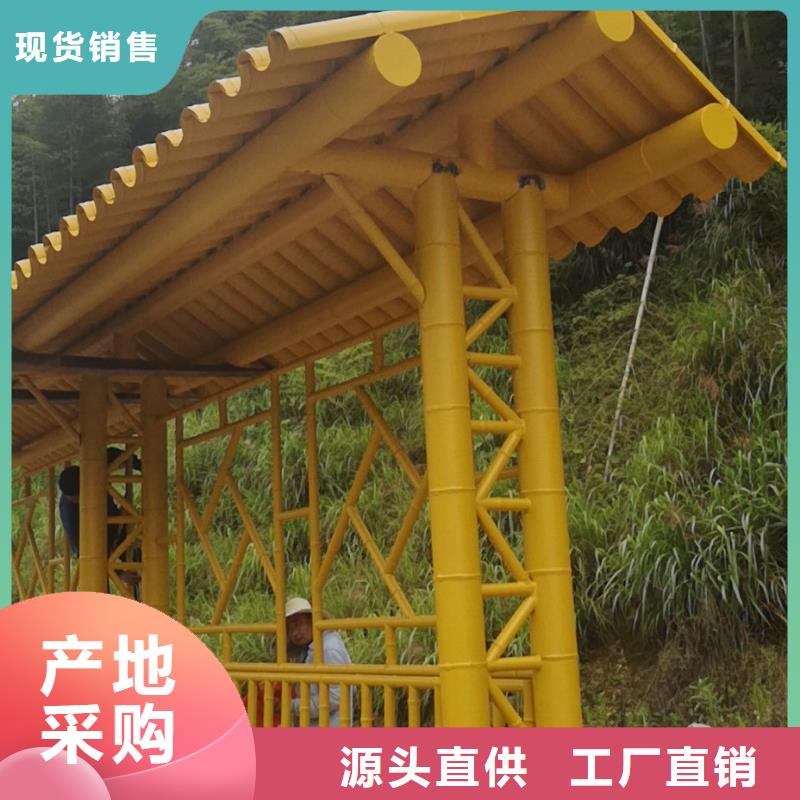 仿古公交站台畅销本地简易公交站台